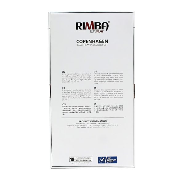 Rimba Copenhagen - anaal plug set - siliconen - paars - 2 stuks