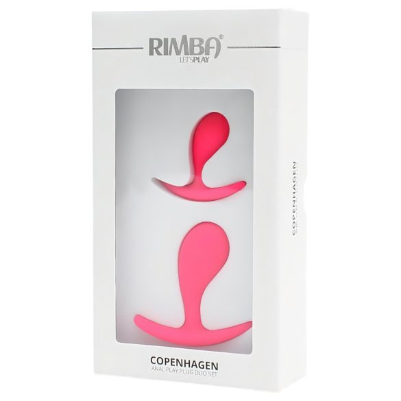 Rimba Copenhagen - buttplug set - siliconen - roze - 2 stuks