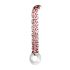 Rimba Sammy - G-punt glazen dildo (transparant patroon)