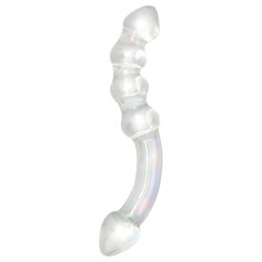 Rimba Xena - dubbele glazen dildo - transparant