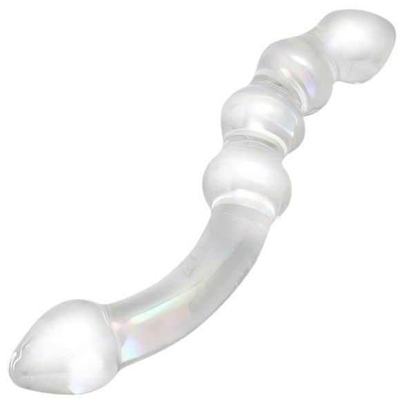 Rimba Xena - dubbele glazen dildo - transparant