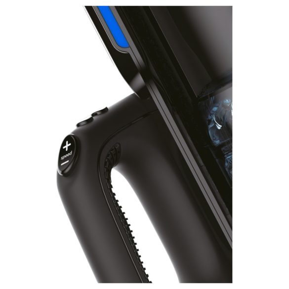 LETEN SM 500 - op-en-neer masturbator met telefoonhouder (zwart)