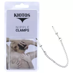 Kiotos - roestvrijstalen tepelklemmen (zilver)