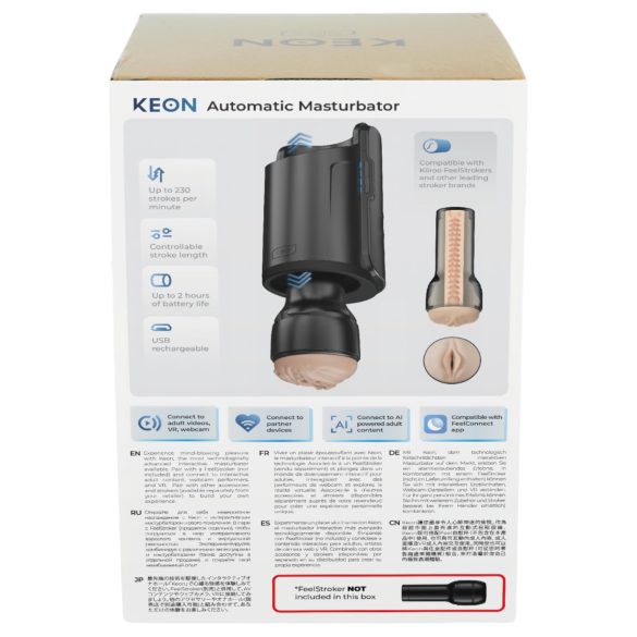 Kiiroo Keon - automatische masturbator - wifi afstandsbediening - zwart