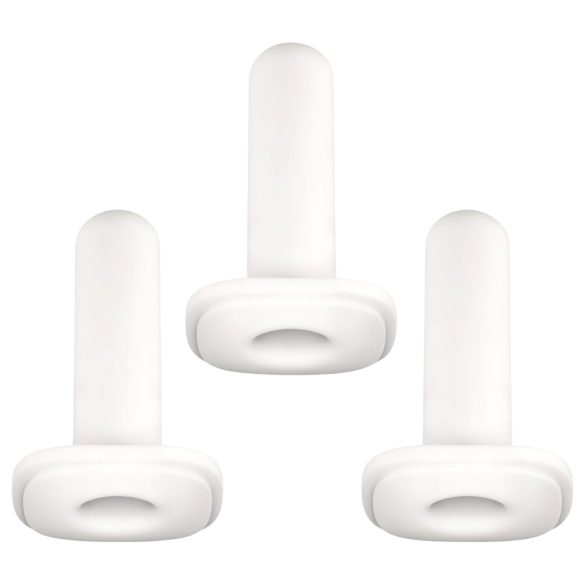 Kiiroo Onyx Nauwsluitende Masturbator Manchetten - 3 stuks (wit)