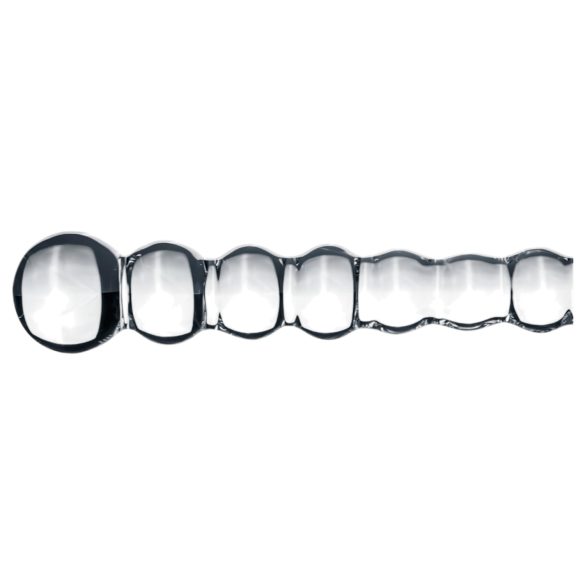 Gildo Glass No. 20 - glazen dildo met ribbels - transparant