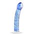 Gildo Glass No. 5 - Spiralvormig glas dildo (transparant-blauw)