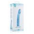 Gildo Glass No. 5 - Spiralvormig glas dildo (transparant-blauw)