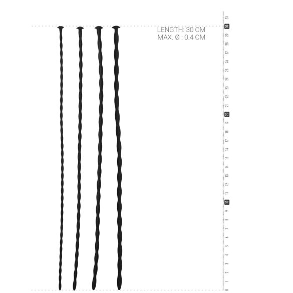 Sinner Gear - siliconen dilatorset (zwart)