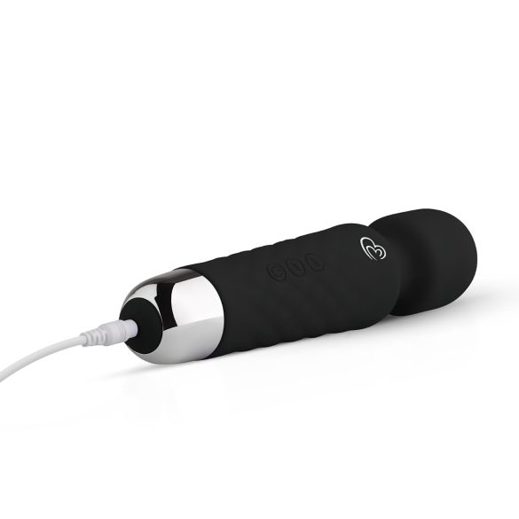 EasyToys - mini wand vibrator - oplaadbaar - zwart