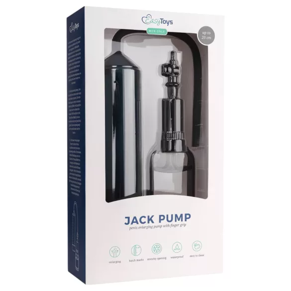 Easytoys - penispomp met vingergrip - zwart