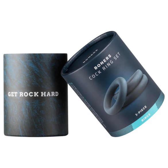Boners - penisring set - 3 stuks - grijs