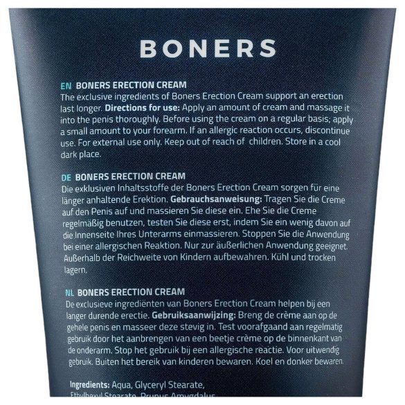 Boners - erectiecrème voor mannen - stimulerend - 100ml