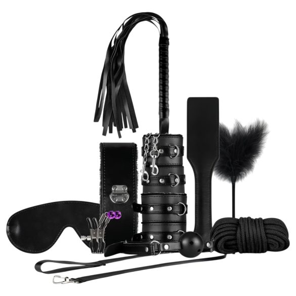 Secret Pleasure Chest - BDSM set gevorderden - 14-delig - zwart