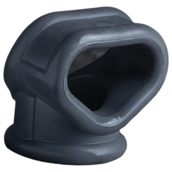 Boners - penisring en balstretcher - siliconen - grijs