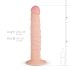 Realistische dildo - 25cm (natuur)