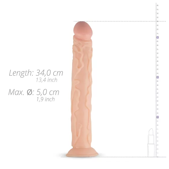 Real Fantasy Shawn - realistische dildo groot - 35 cm - huidkleur