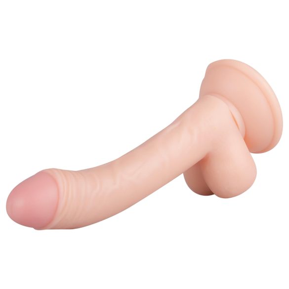 Real Fantasy Vince - dildo met ballen en voorhuid - 19,5cm - huidskleur