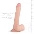 Real Fantasy Felix - realistische dildo met ballen - 22cm - huidkleur