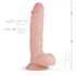 Real Fantasy Glynn - realistische dildo met testikels - 25cm (natuurlijk)