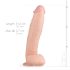 Realistische teelbal dildo - 31cm (natuurlijk)