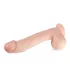 Real Fantasy Lexon - realistische dildo met ballen - 33cm - huidkleur
