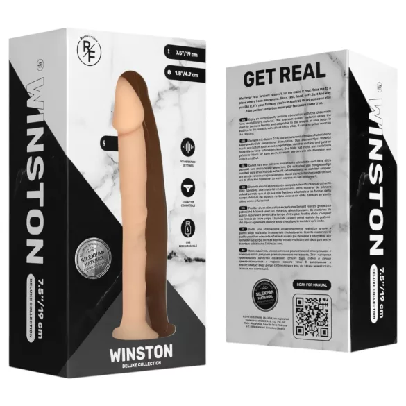 Real Fantasy Winston - dildo met zuignap - 19 cm - huidkleur