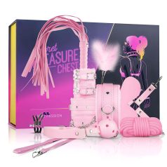 Secret Pleasure Chest - gevorderd BDSM-set - 14-delig (roze)