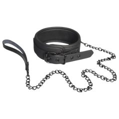 Blaze - halsband en riem (zwart)