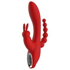   Red Revolution Hera - oplaadbare, waterdichte 3-voudige vibrator (rood)