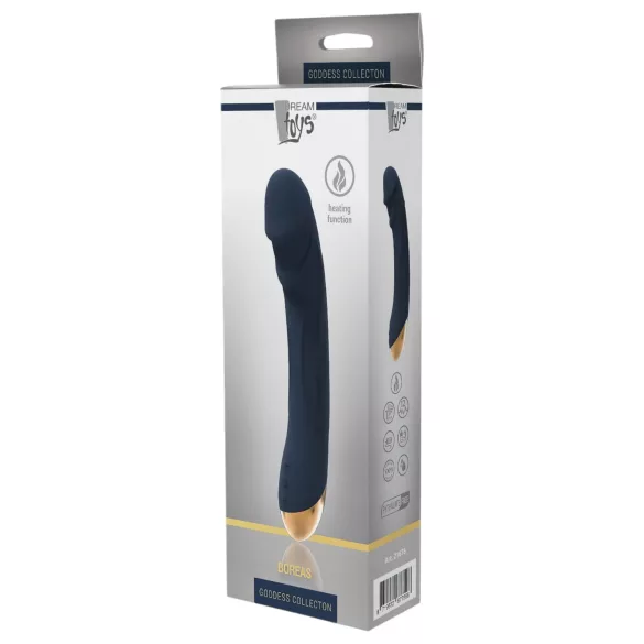 Goddess Boreas - oplaadbare G-spot vibrator met verwarming - siliconen blauw