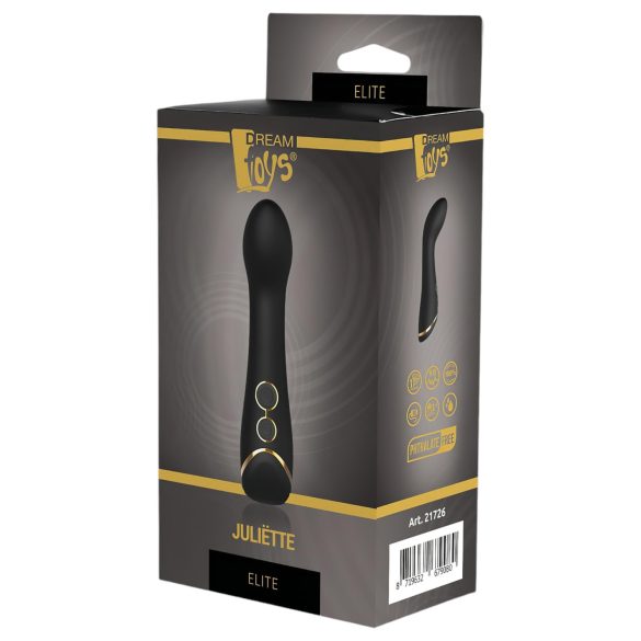 Elite Juliette - g-spot vibrator - oplaadbaar waterdicht - zwart
