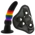 Colorful Love - strap-on dildo - kleurrijk - siliconen