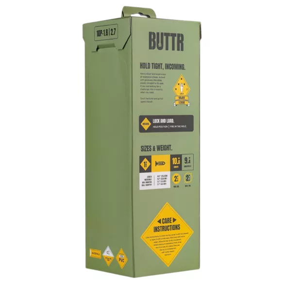 BUTTR - dildo met zuignap - groot formaat - zwart - 10 pond