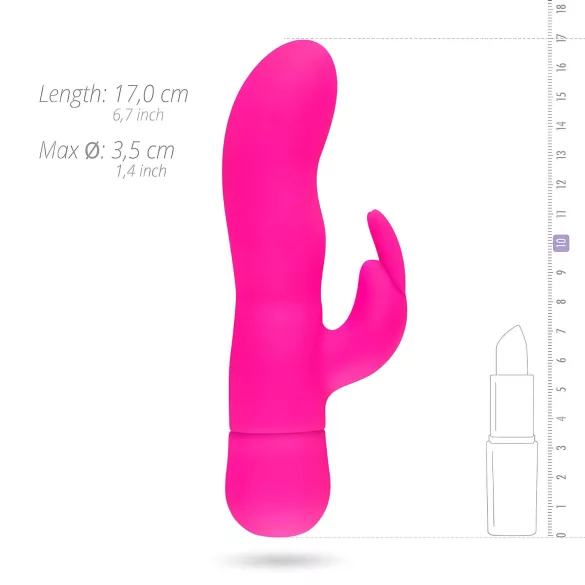 Easytoys Mad Rabbit - rabbit vibrator met clitorisstimulator - siliconen - roze