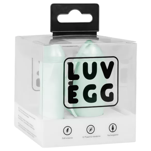 LUV EGG - draagbaar, oplaadbaar vibrerend eitje met afstandsbediening (groen)