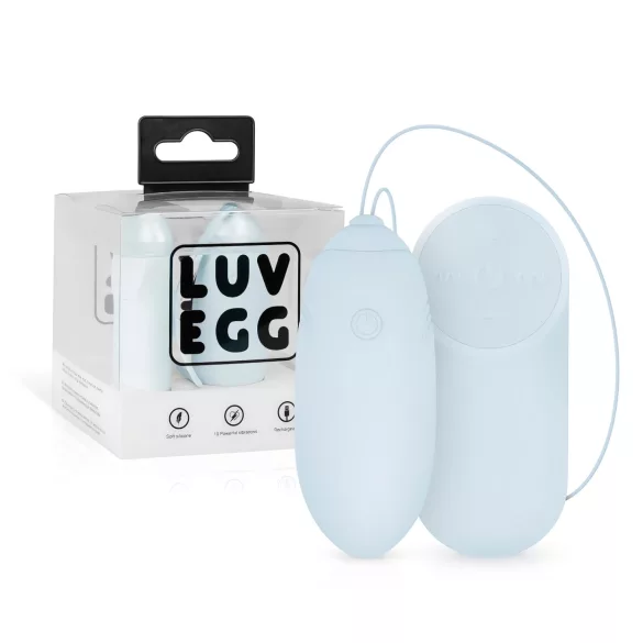 LUV EGG - vibratie-ei met afstandsbediening - oplaadbaar - blauw