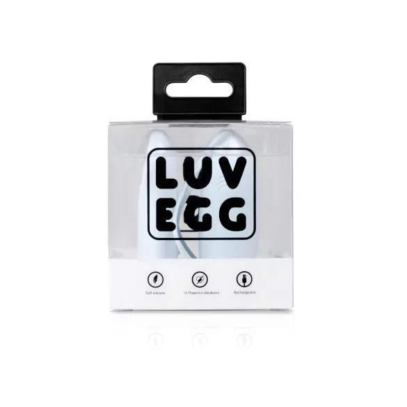 LUV EGG - vibratie-ei met afstandsbediening - oplaadbaar - blauw