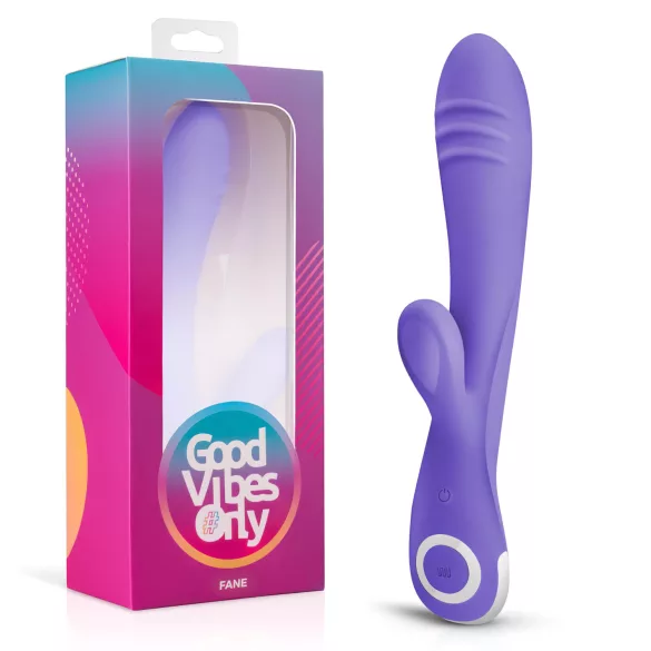 Good Vibes Only Fane Rabbit - rabbit vibrator - duo stimulatie - siliconen paars