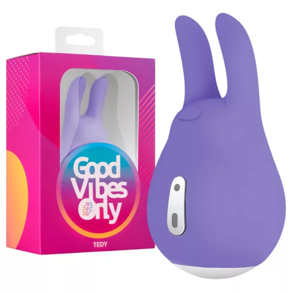 Good Vibes Tedy - oplaadbare, konijnen‑clitorisvibrator (paars)