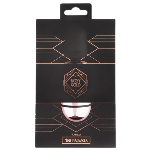 Rosy Gold - mini wand vibrator - oplaadbaar - rosegoud