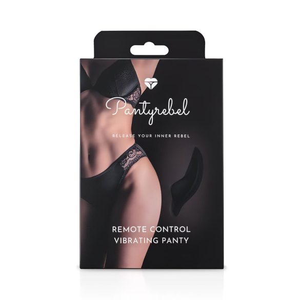 Pantyrebel - vibrerende slip met afstandsbediening - oplaadbaar - zwart (S-L)