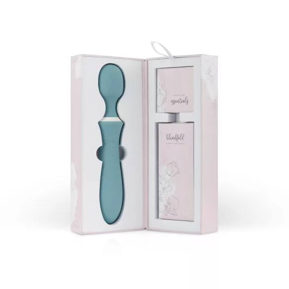 Bloom Orchid Wand - oplaadbare massage vibrator - turquoise