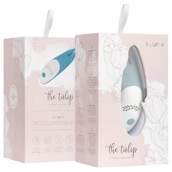 Bloom Tulip - oplaadbare siliconen clitoris vibrator - turquoise
