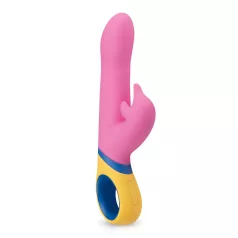   PMV20 Copy Dolphin - rotatie vibrator met clitorisstimulator - roze