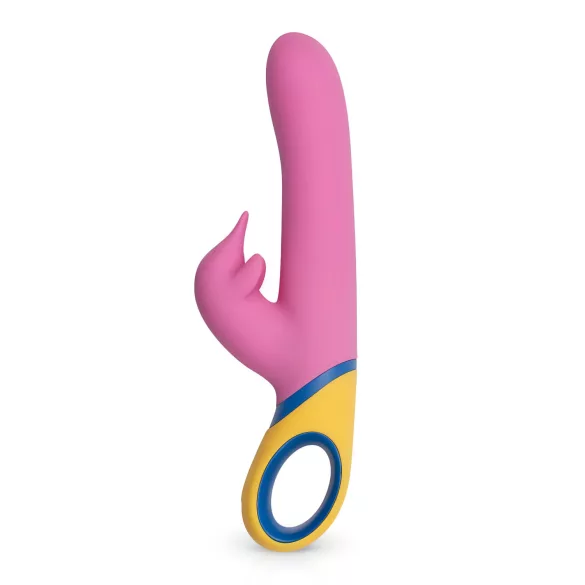 PMV20 Copy Dolphin - rotatie vibrator met clitorisstimulator - roze