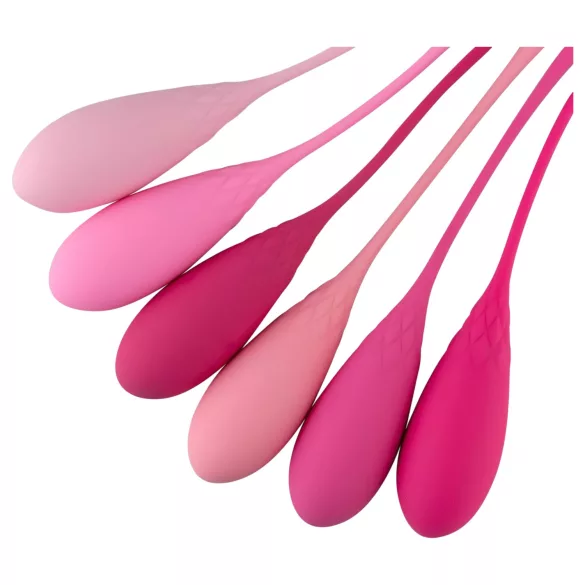 Teazers - kegelbal set - 6 stuks - siliconen - roze