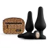 Panthra Kesia - siliconen buttplug set - 3 stuks - zwart