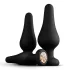 Panthra Kesia - siliconen buttplug set - 3 stuks - zwart