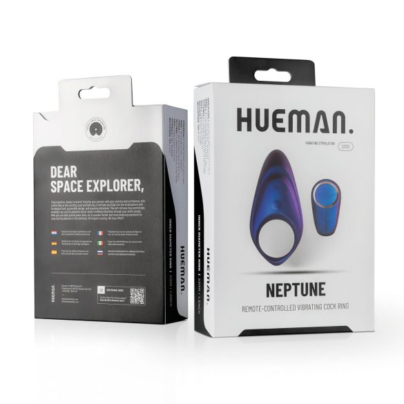 Hueman Neptune - vibrerende penisring - waterdicht - paars